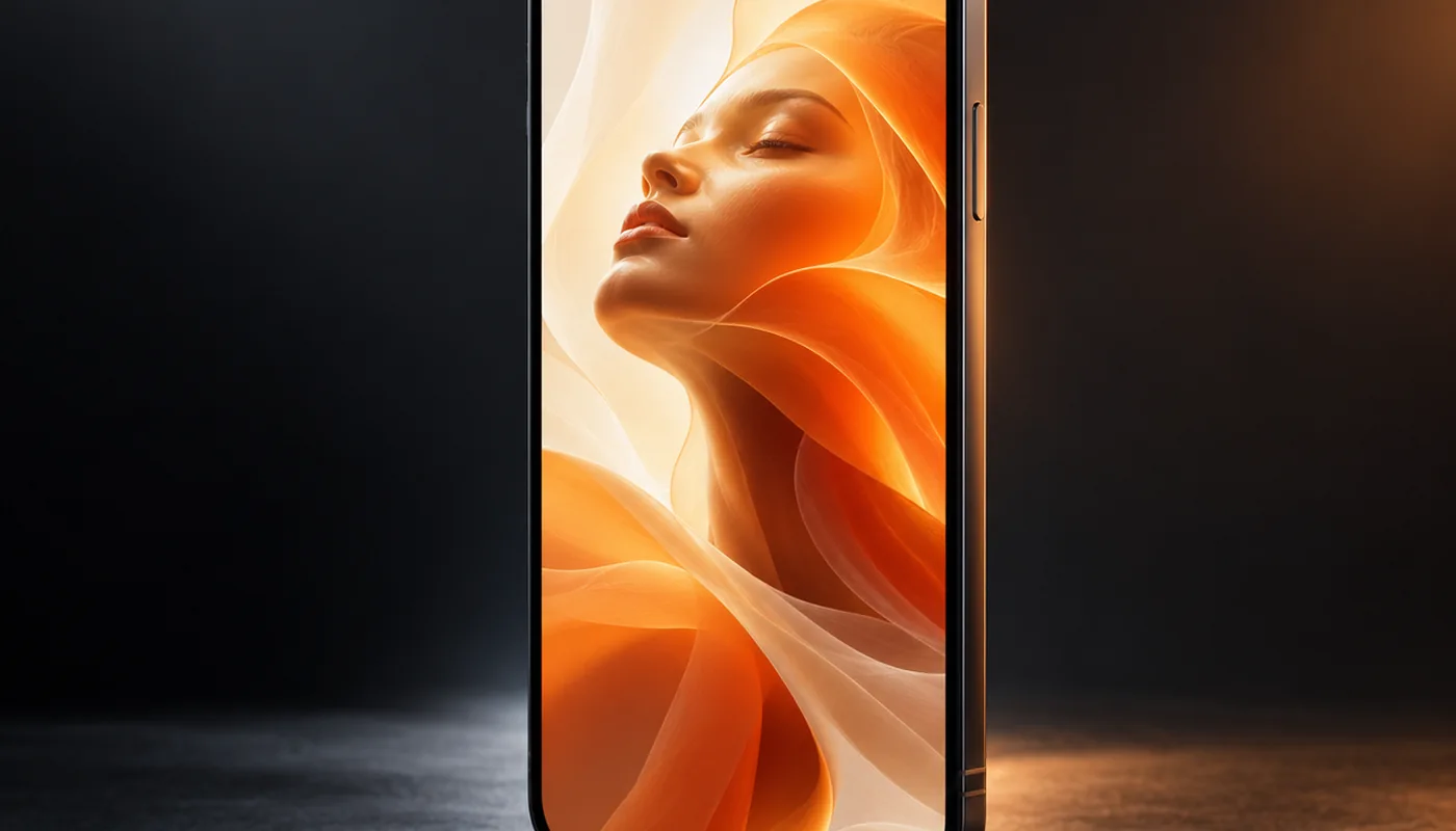 A smartphone showing a premium vertical giant hand grab-style video